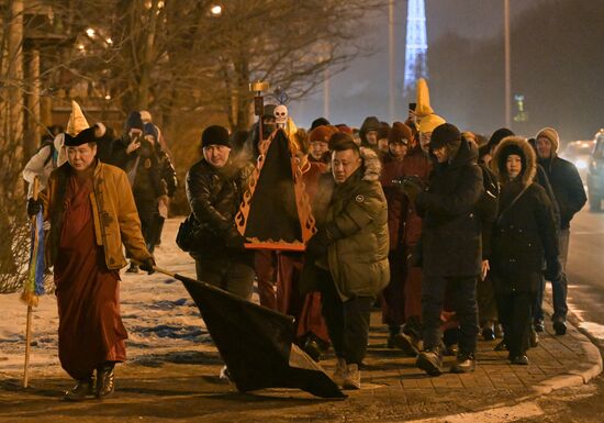 Russia Religion Buddhism Purification Ritual