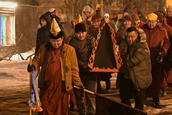 Russia Religion Buddhism Purification Ritual