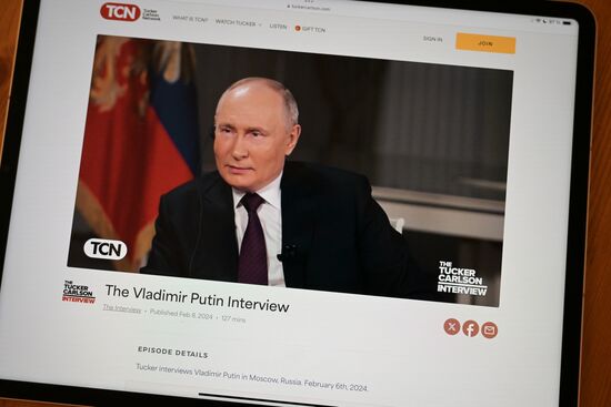 Russia Putin Carlson Interview