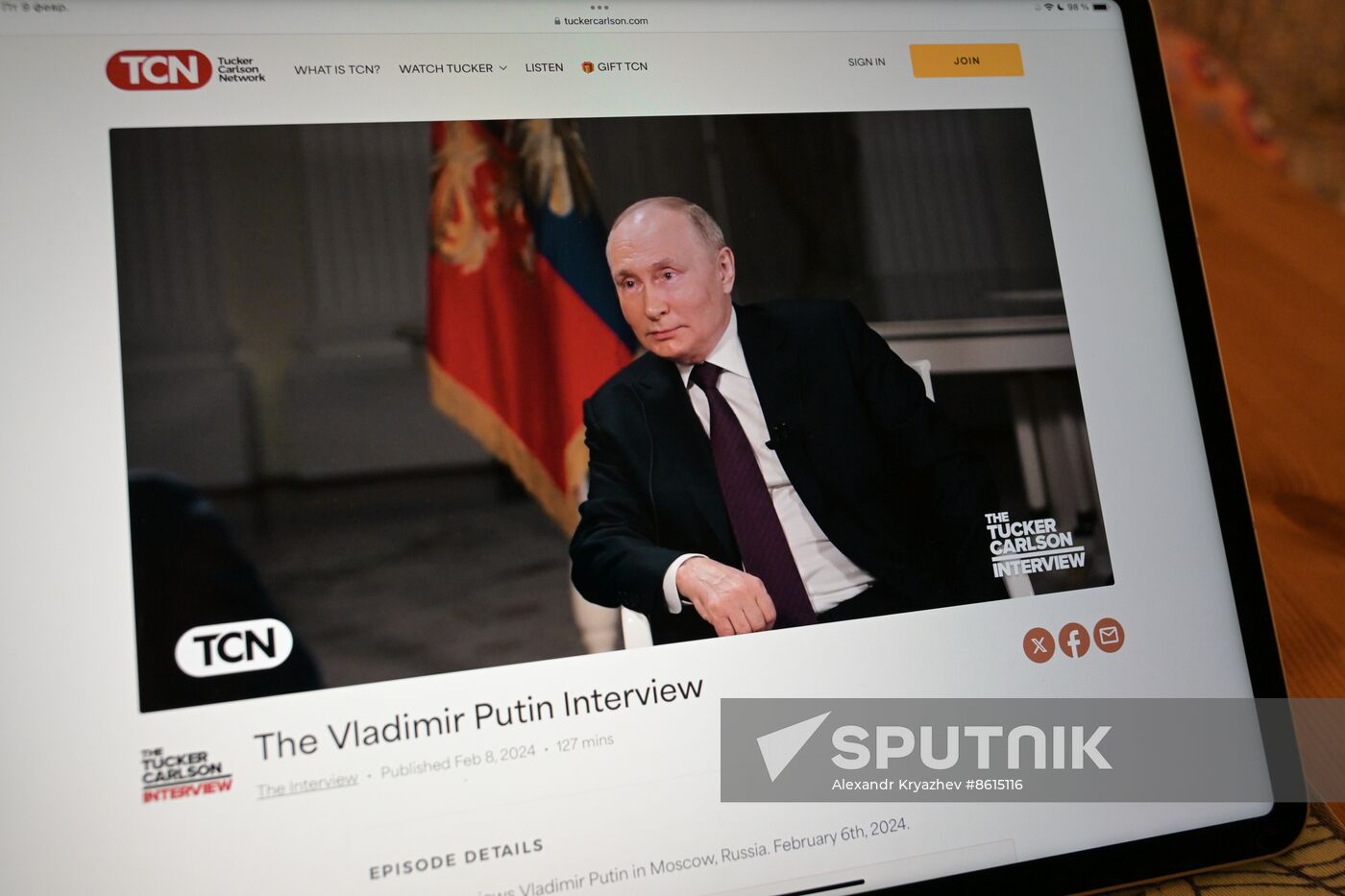 Russia Putin Carlson Interview