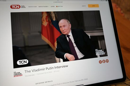 Russia Putin Carlson Interview