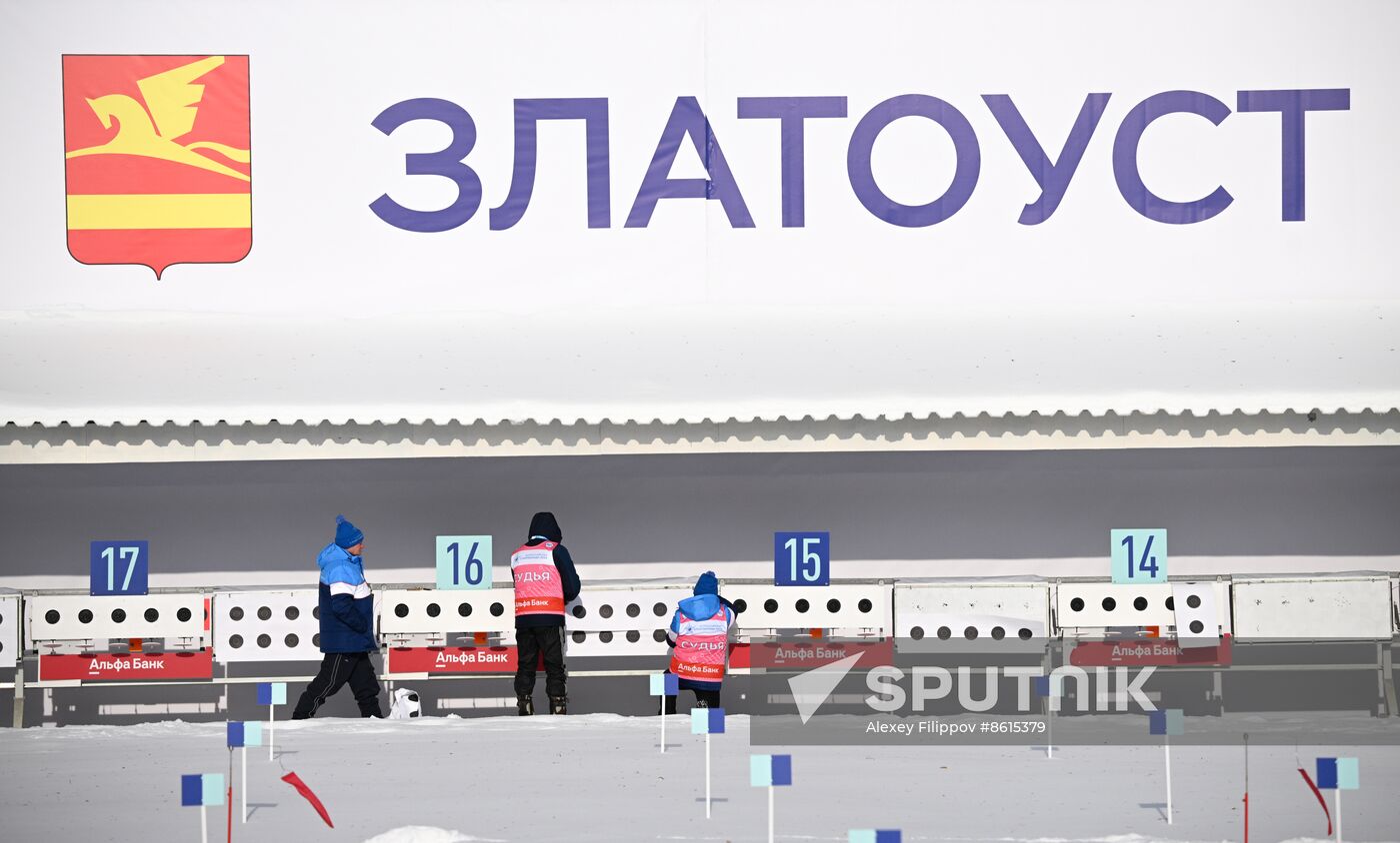 Russia Spartakiad Biathlon Training