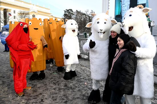 EXPO RUSSIA. Agricultural parade