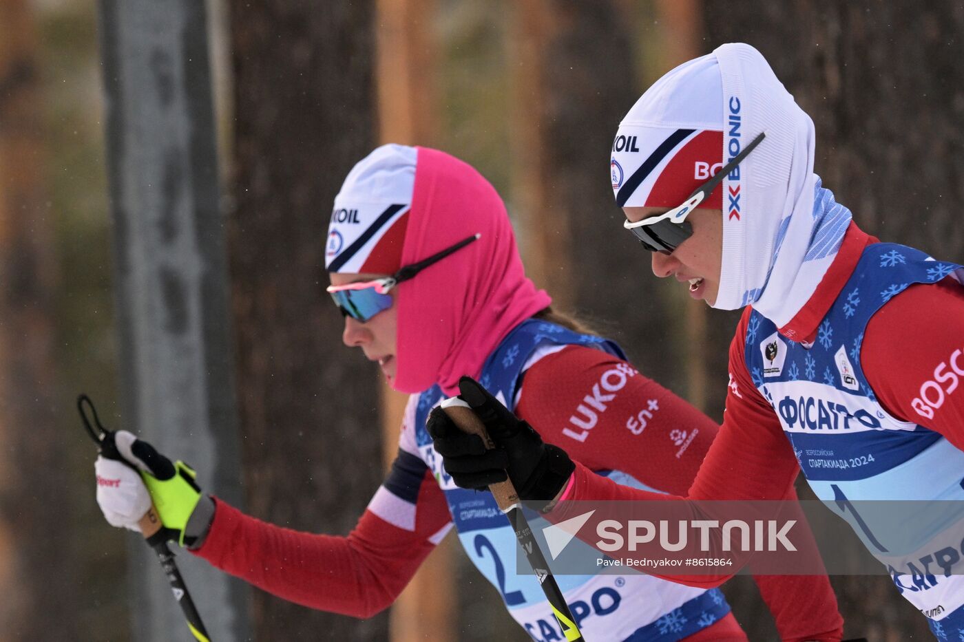 Russia Spartakiad Cross-Country Skiing Women Skiathlon