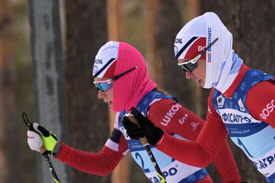 Russia Spartakiad Cross-Country Skiing Women Skiathlon