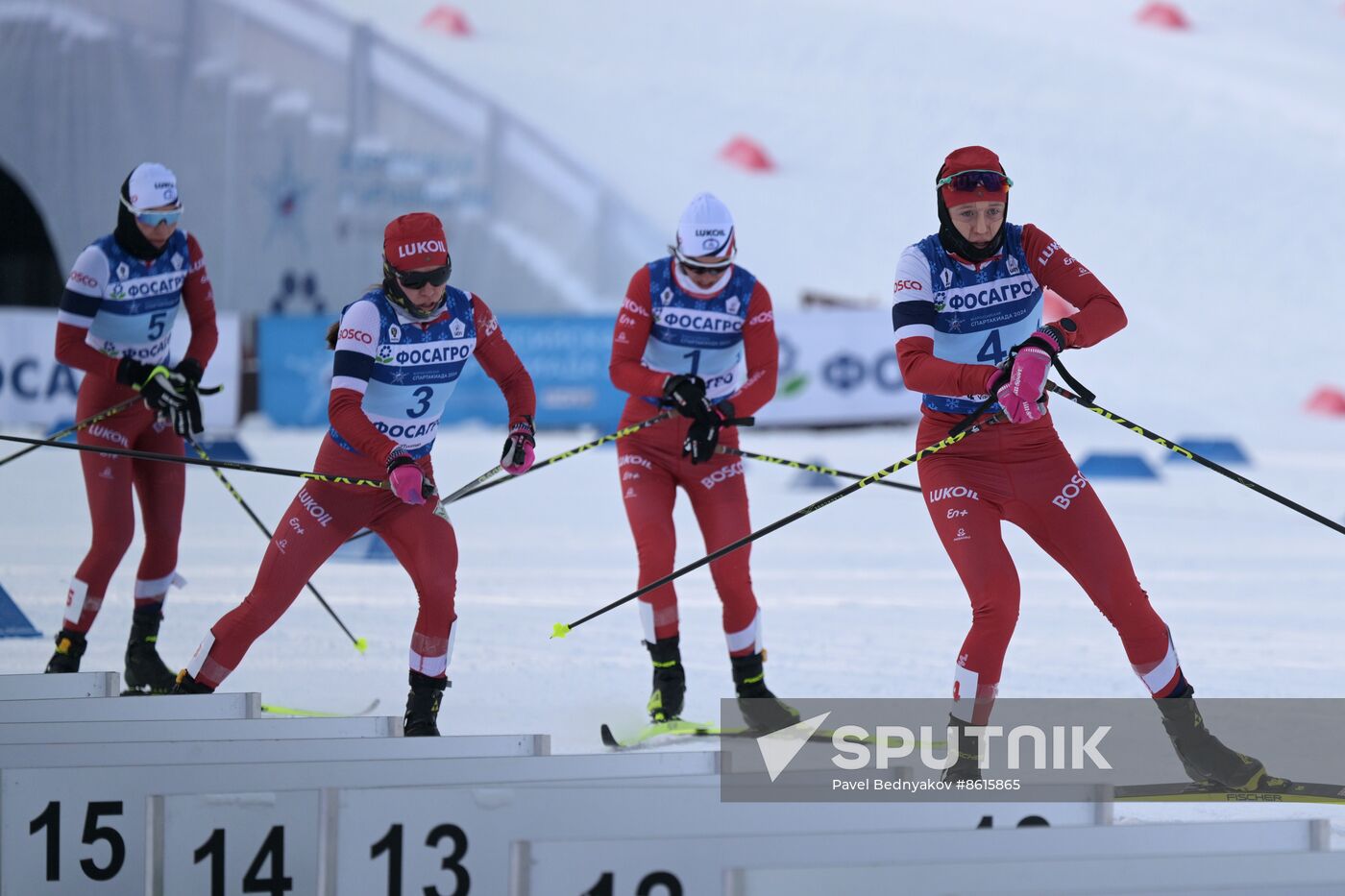 Russia Spartakiad Cross-Country Skiing Women Skiathlon