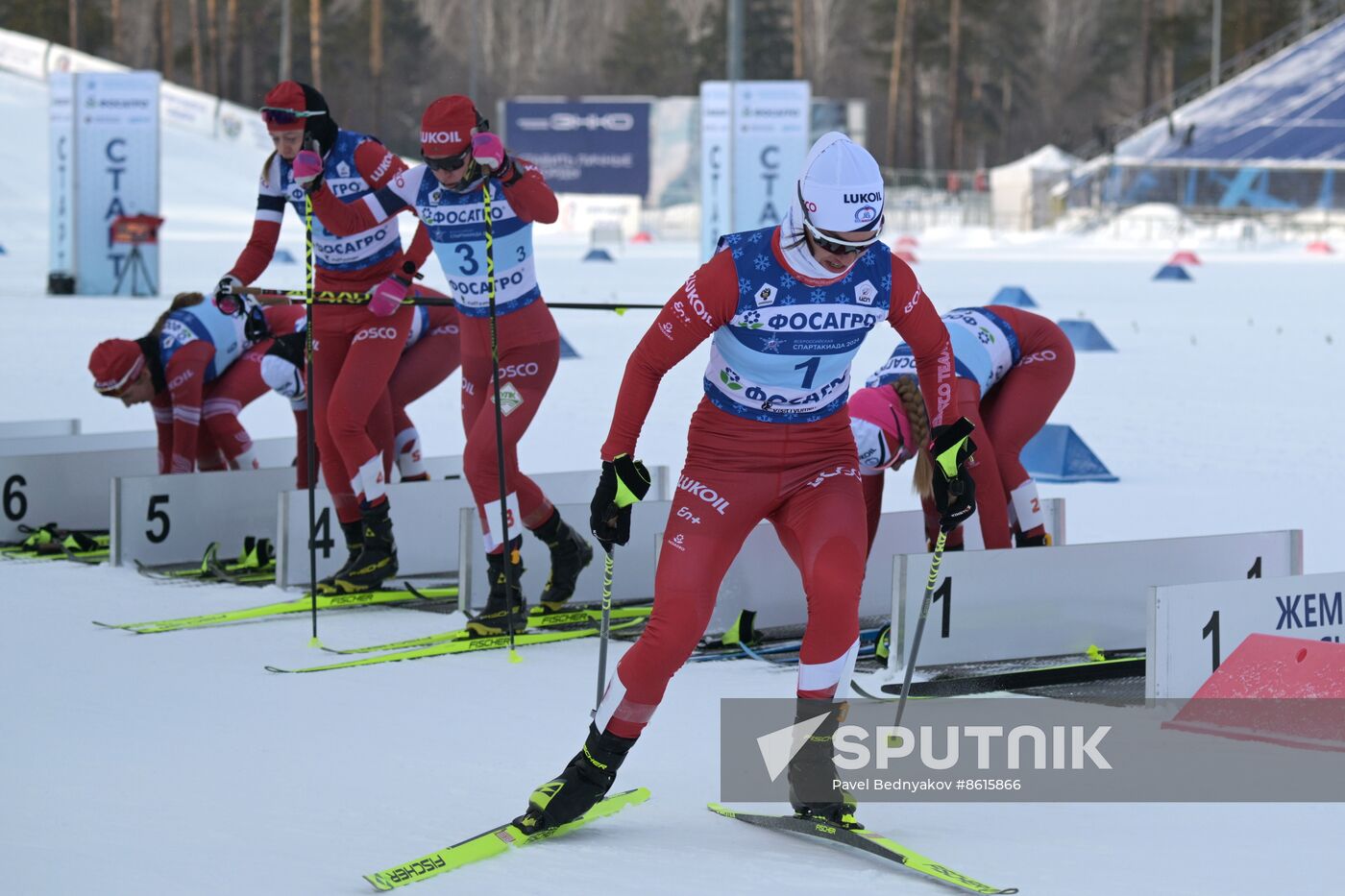 Russia Spartakiad Cross-Country Skiing Women Skiathlon