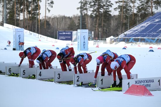 Russia Spartakiad Cross-Country Skiing Women Skiathlon