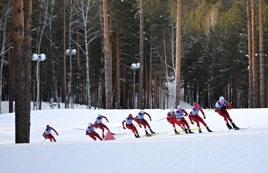 Russia Spartakiad Cross-Country Skiing Women Skiathlon