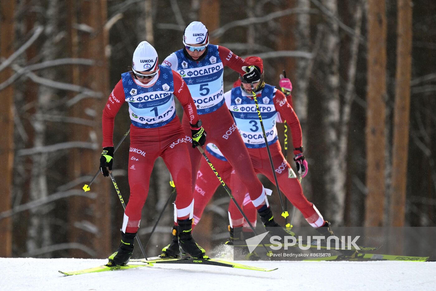 Russia Spartakiad Cross-Country Skiing Women Skiathlon