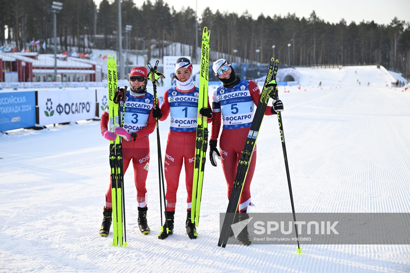 Russia Spartakiad Cross-Country Skiing Women Skiathlon