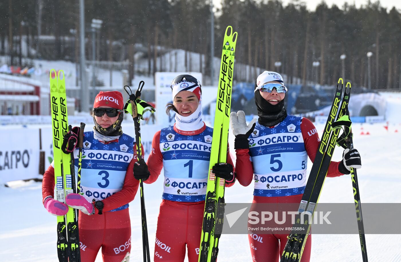 Russia Spartakiad Cross-Country Skiing Women Skiathlon