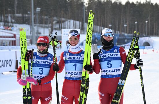 Russia Spartakiad Cross-Country Skiing Women Skiathlon