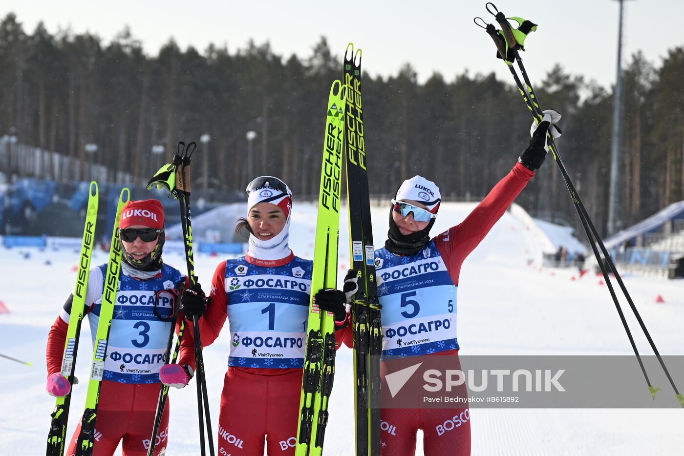 Russia Spartakiad Cross-Country Skiing Women Skiathlon