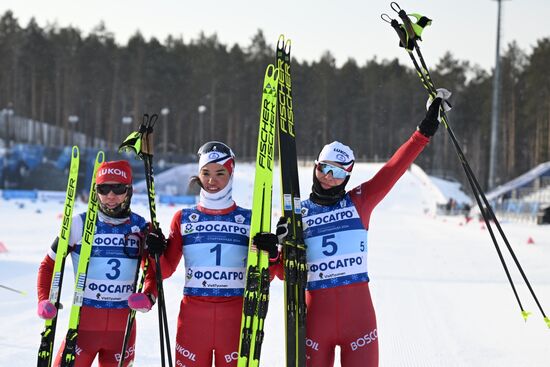 Russia Spartakiad Cross-Country Skiing Women Skiathlon
