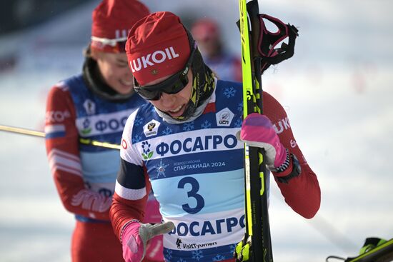 Russia Spartakiad Cross-Country Skiing Women Skiathlon