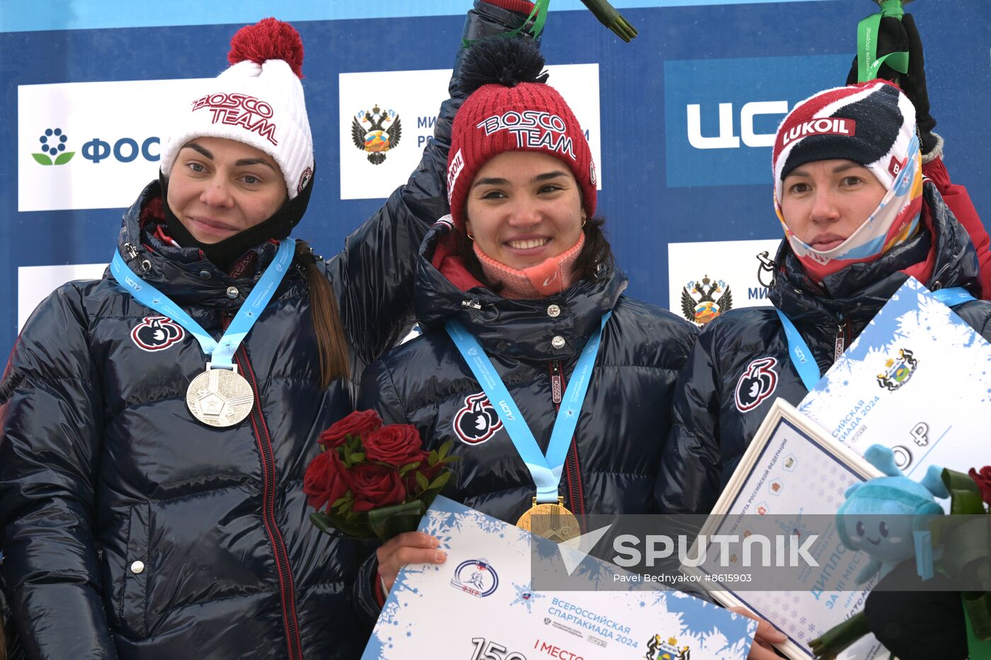 Russia Spartakiad Cross-Country Skiing Women Skiathlon