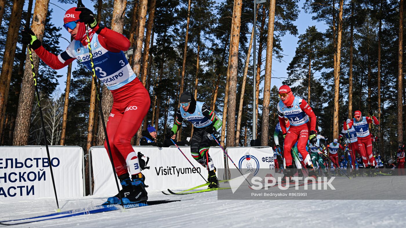 Russia Spartakiad Cross-Country Skiing Men Skiathlon