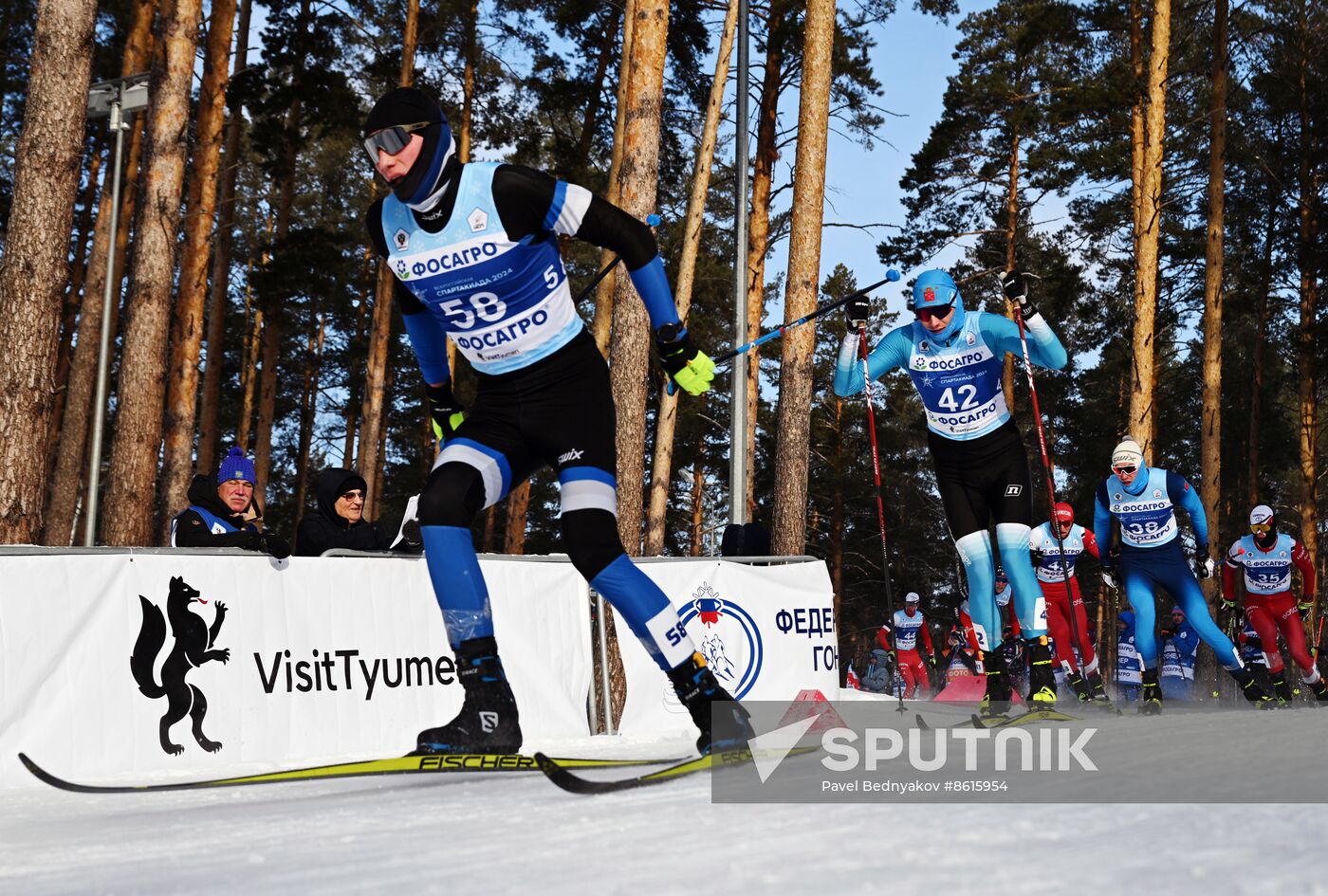 Russia Spartakiad Cross-Country Skiing Men Skiathlon