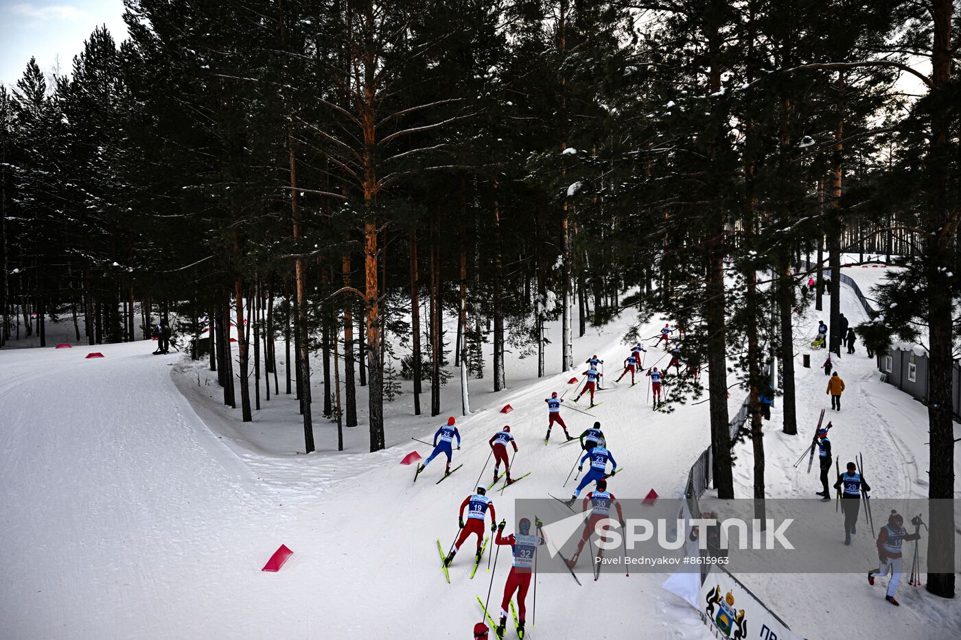 Russia Spartakiad Cross-Country Skiing Men Skiathlon