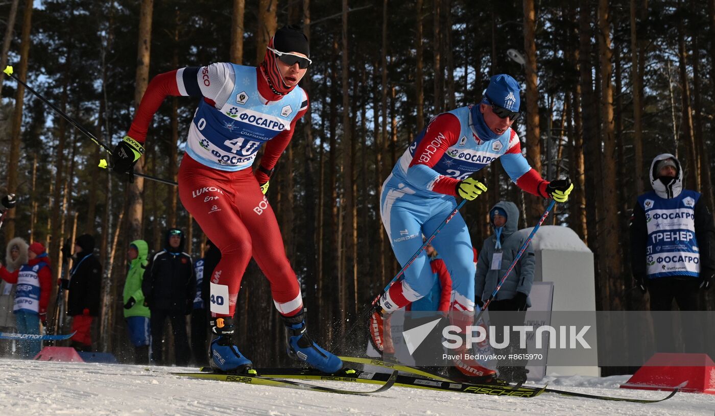 Russia Spartakiad Cross-Country Skiing Men Skiathlon