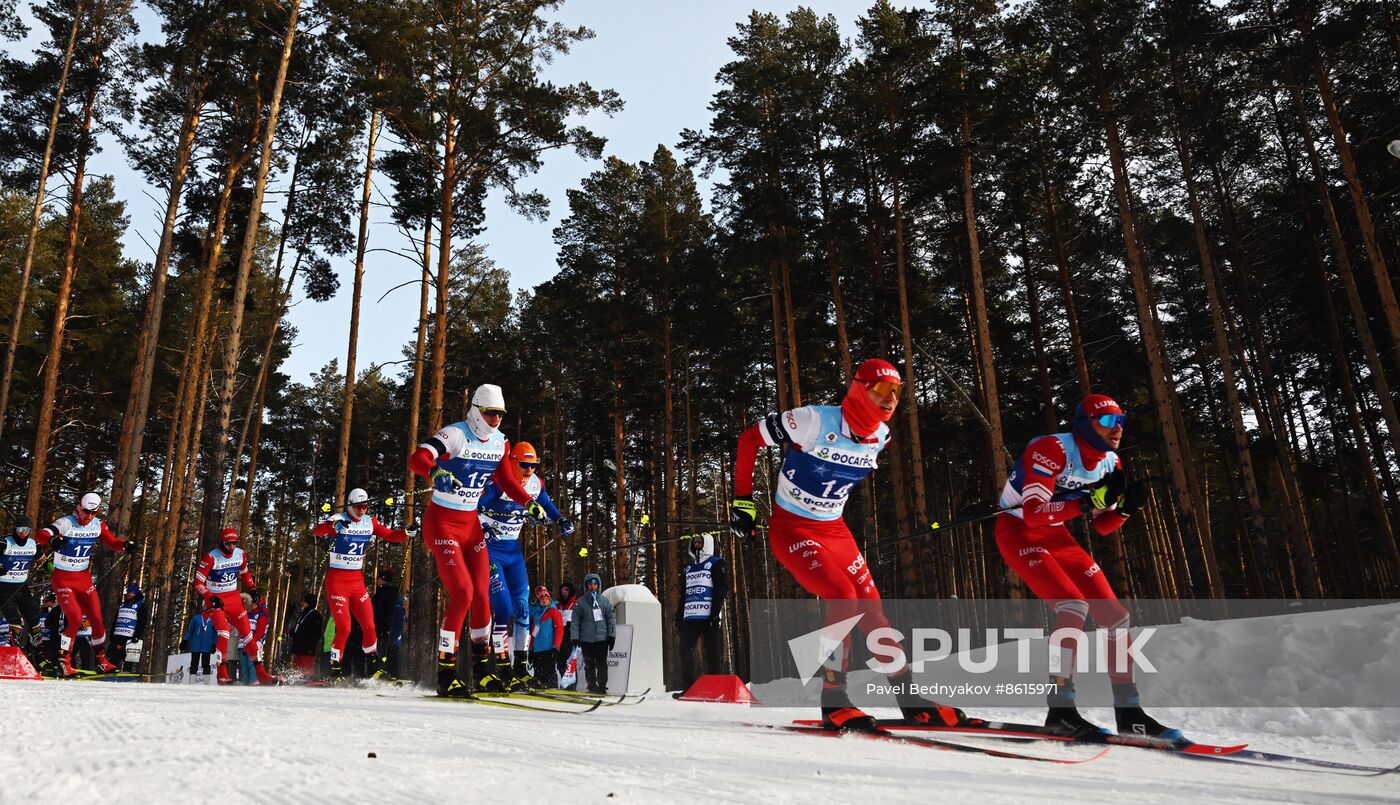 Russia Spartakiad Cross-Country Skiing Men Skiathlon