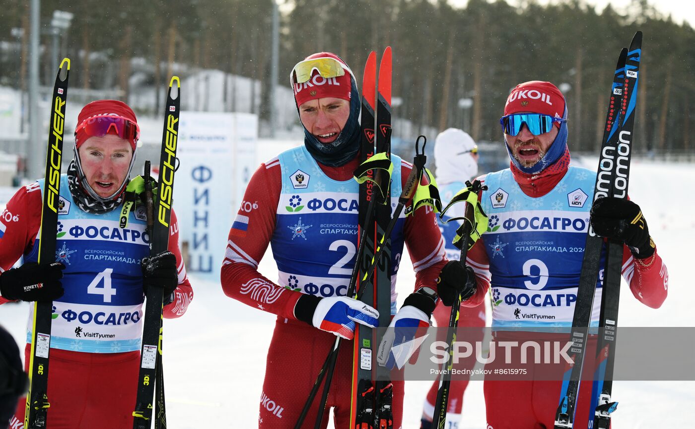 Russia Spartakiad Cross-Country Skiing Men Skiathlon