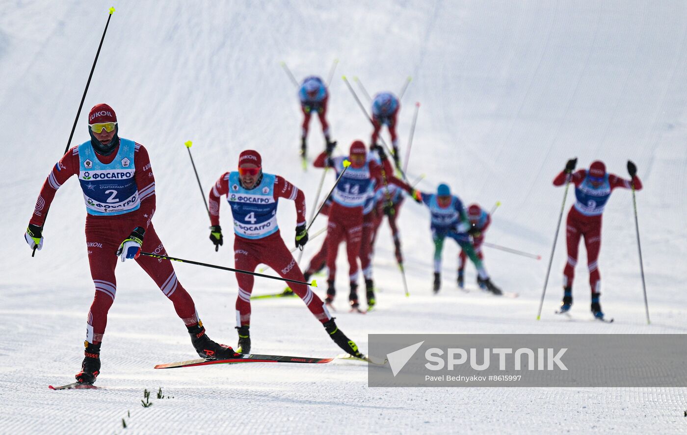 Russia Spartakiad Cross-Country Skiing Men Skiathlon