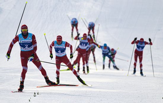 Russia Spartakiad Cross-Country Skiing Men Skiathlon