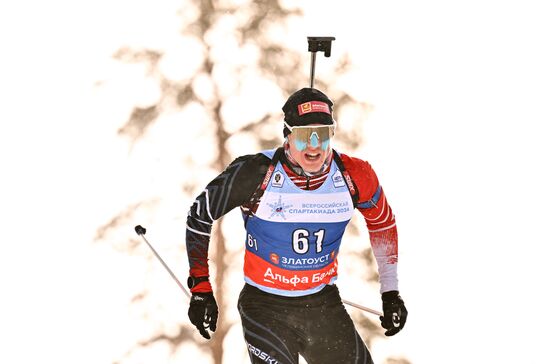 Russia Spartakiad Biathlon Men Sprint