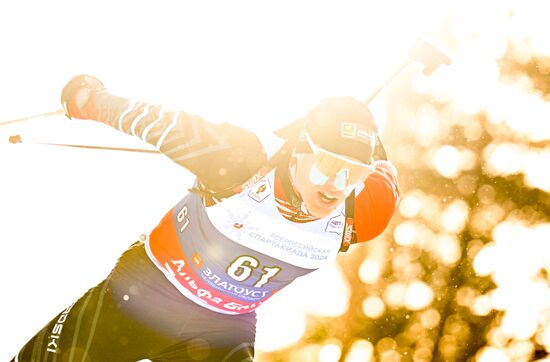 Russia Spartakiad Biathlon Men Sprint