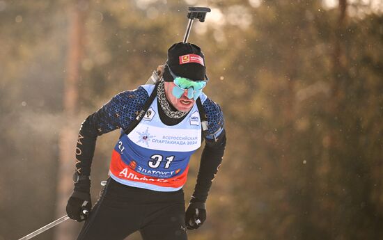 Russia Spartakiad Biathlon Men Sprint