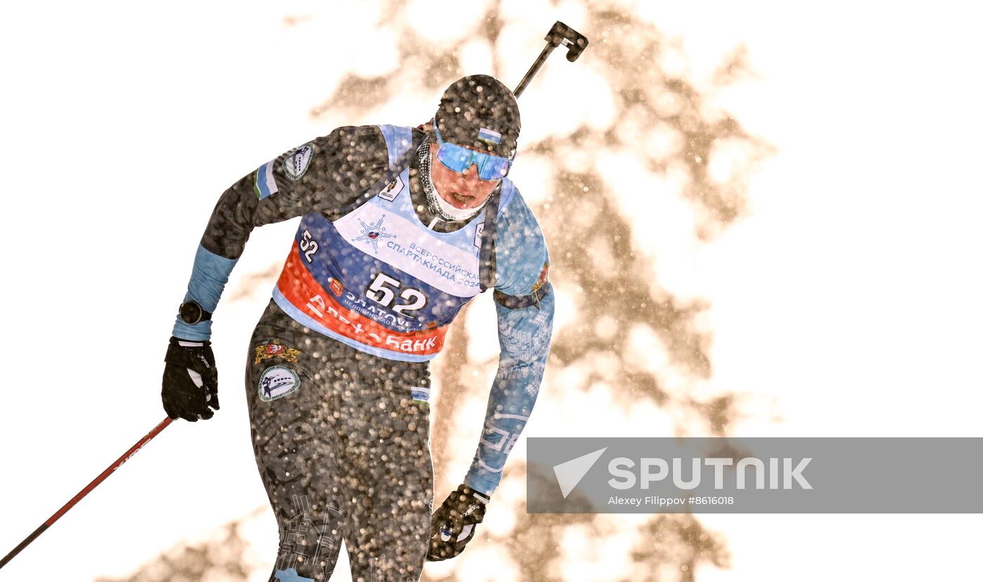 Russia Spartakiad Biathlon Men Sprint