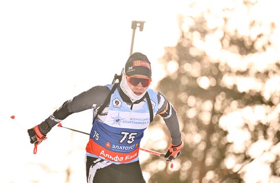 Russia Spartakiad Biathlon Men Sprint