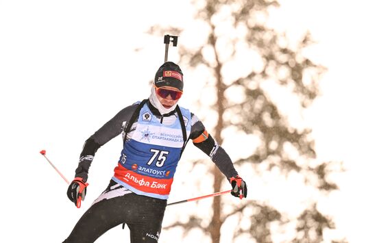 Russia Spartakiad Biathlon Men Sprint