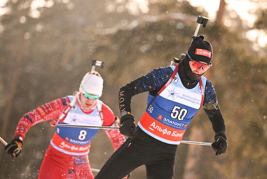 Russia Spartakiad Biathlon Men Sprint