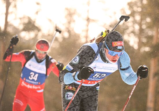 Russia Spartakiad Biathlon Men Sprint