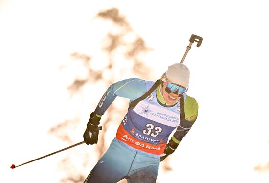 Russia Spartakiad Biathlon Men Sprint