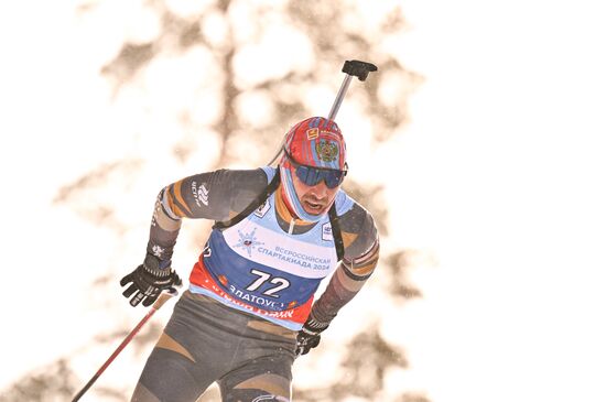 Russia Spartakiad Biathlon Men Sprint