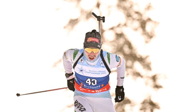 Russia Spartakiad Biathlon Men Sprint