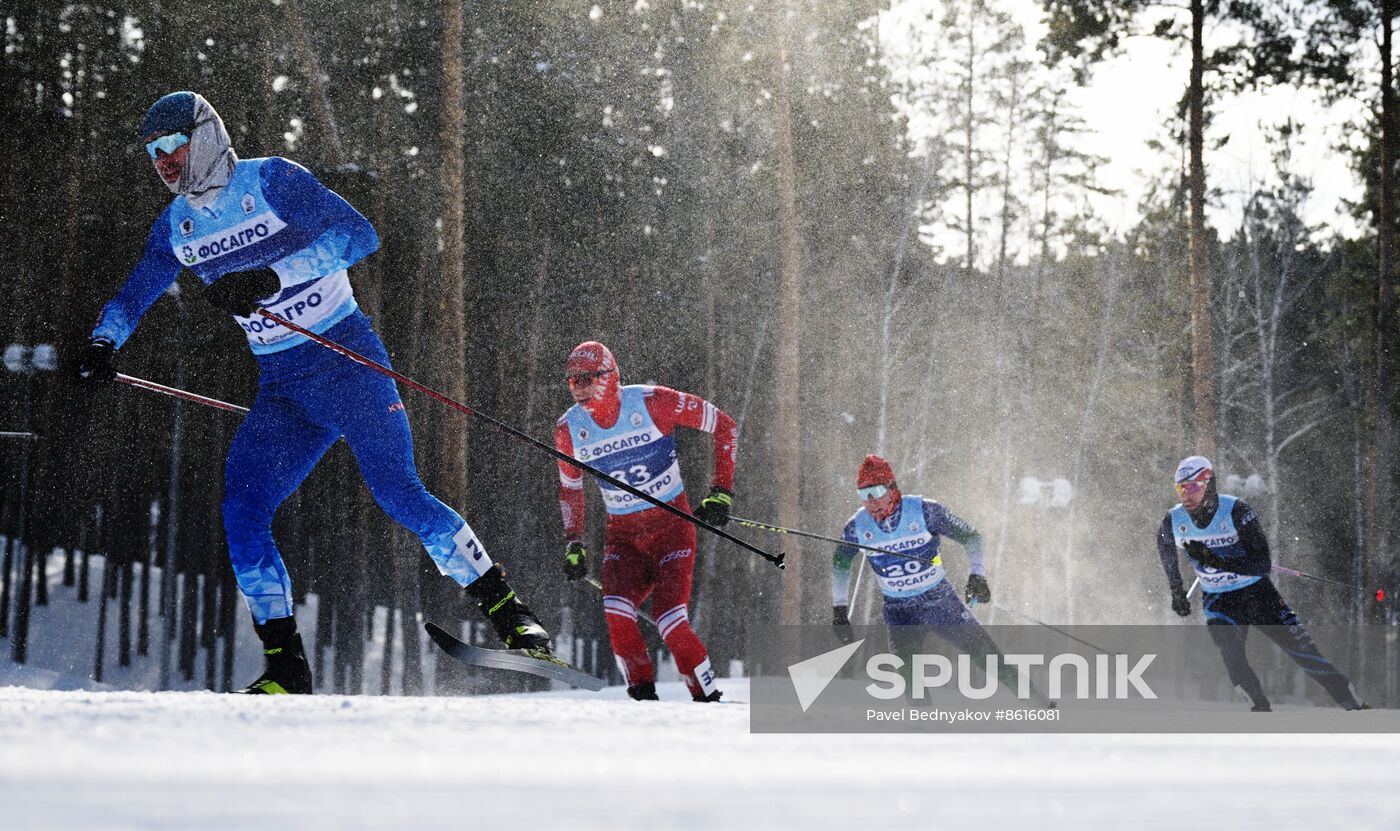 Russia Spartakiad Cross-Country Skiing Men Skiathlon