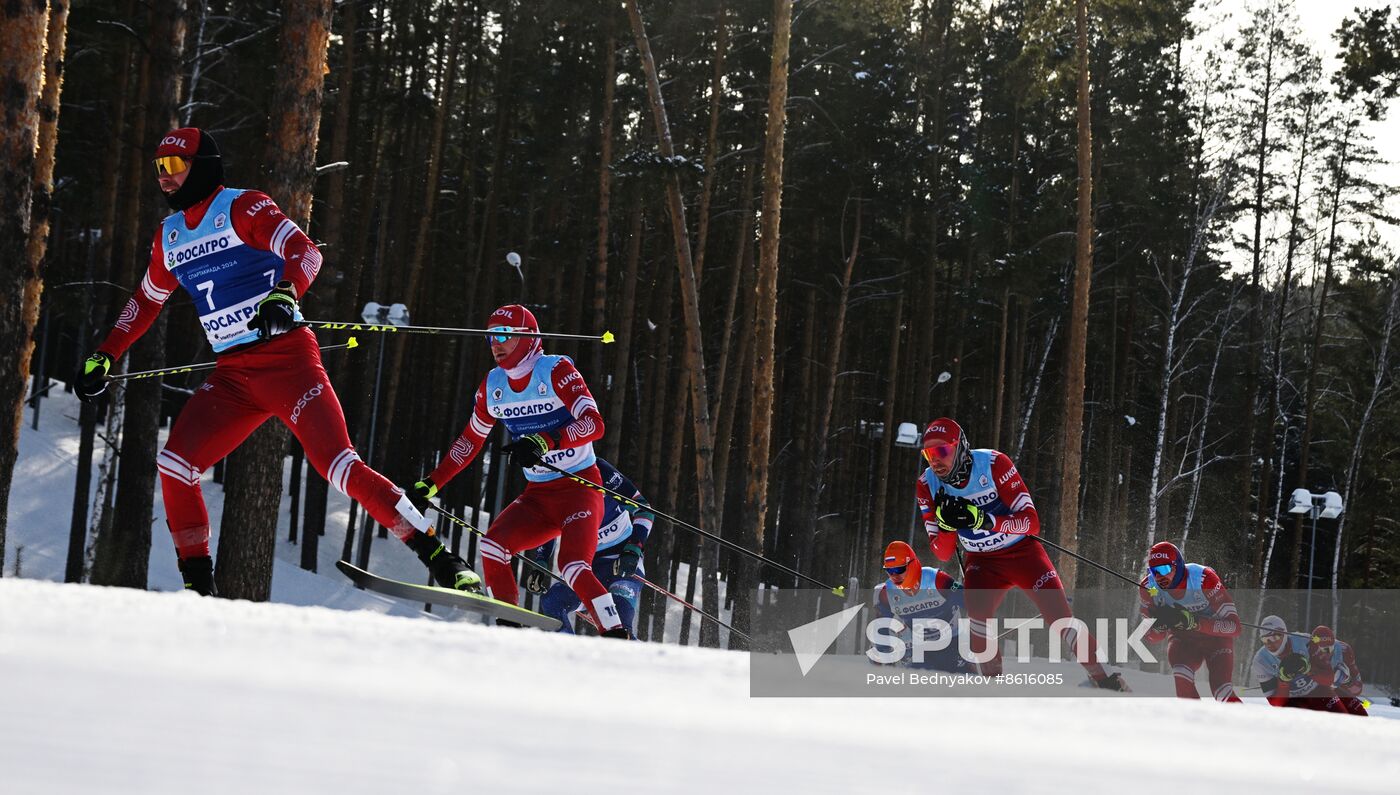 Russia Spartakiad Cross-Country Skiing Men Skiathlon