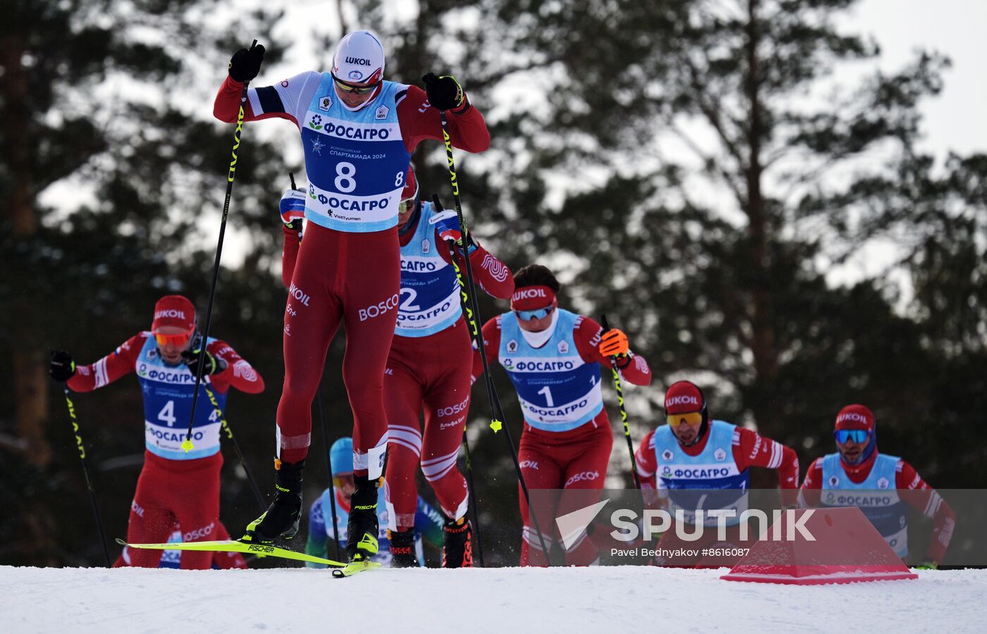 Russia Spartakiad Cross-Country Skiing Men Skiathlon