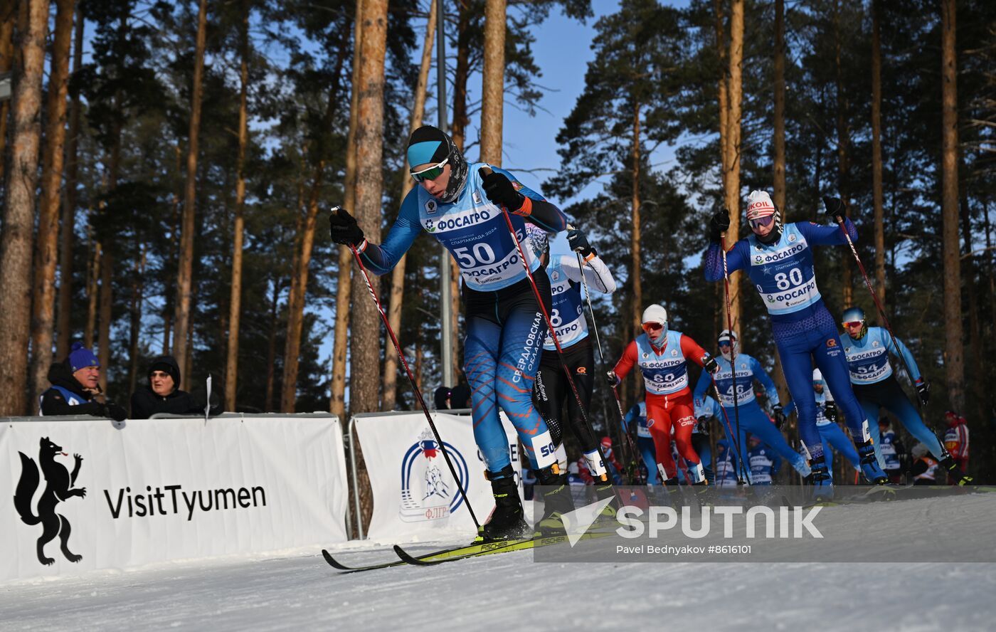 Russia Spartakiad Cross-Country Skiing Men Skiathlon