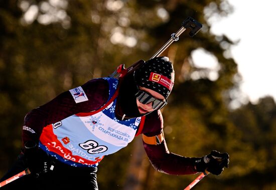 Russia Spartakiad Biathlon Women Sprint