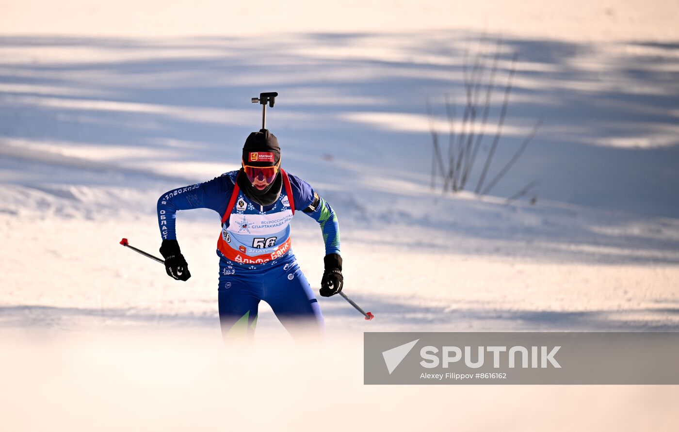 Russia Spartakiad Biathlon Women Sprint