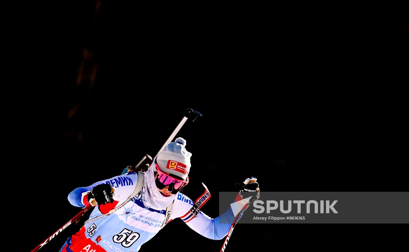 Russia Spartakiad Biathlon Women Sprint