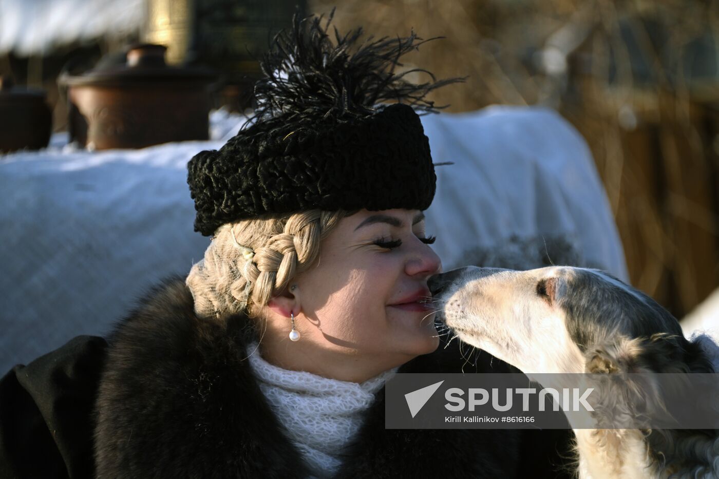 Russia Winter Horseback Hunting