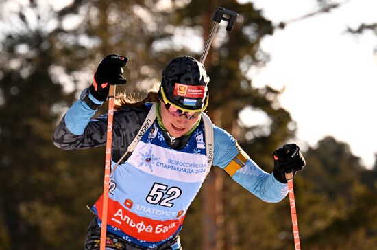 Russia Spartakiad Biathlon Women Sprint