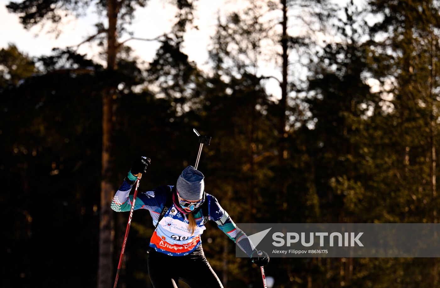 Russia Spartakiad Biathlon Women Sprint